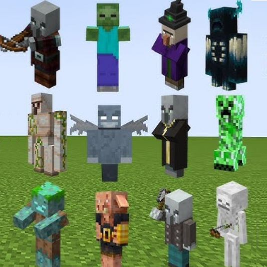 1-6 Minecraft Characters