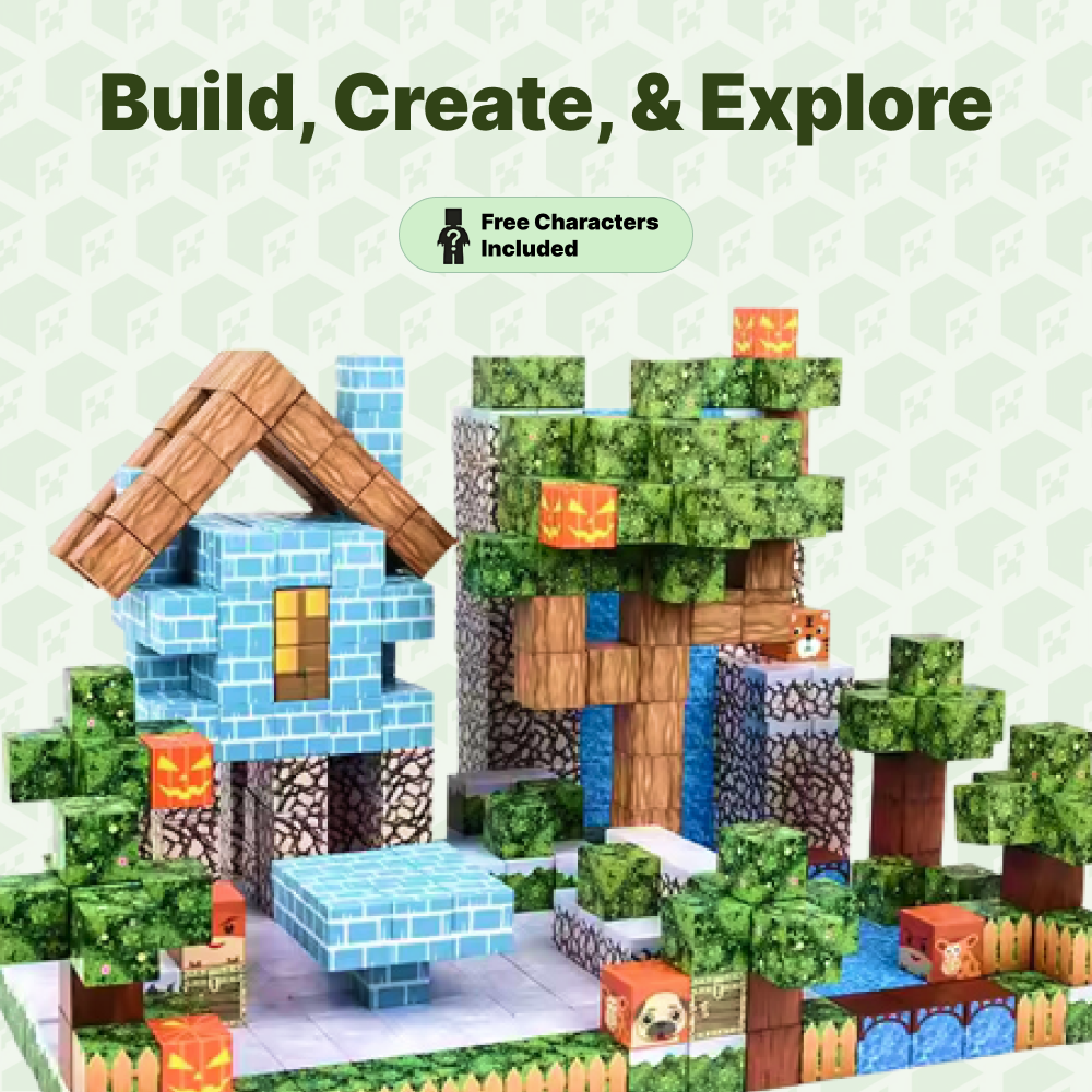 PixeCraft™ Magnetic Building Blocks