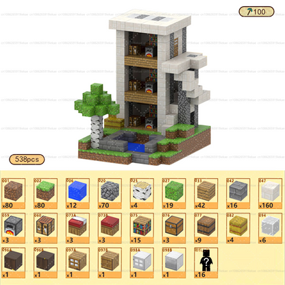 3 stories Villa - 538 Blocks